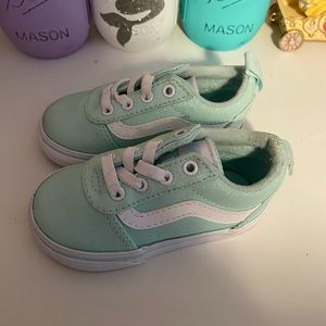 Toddler aqua Vans. Size 5
